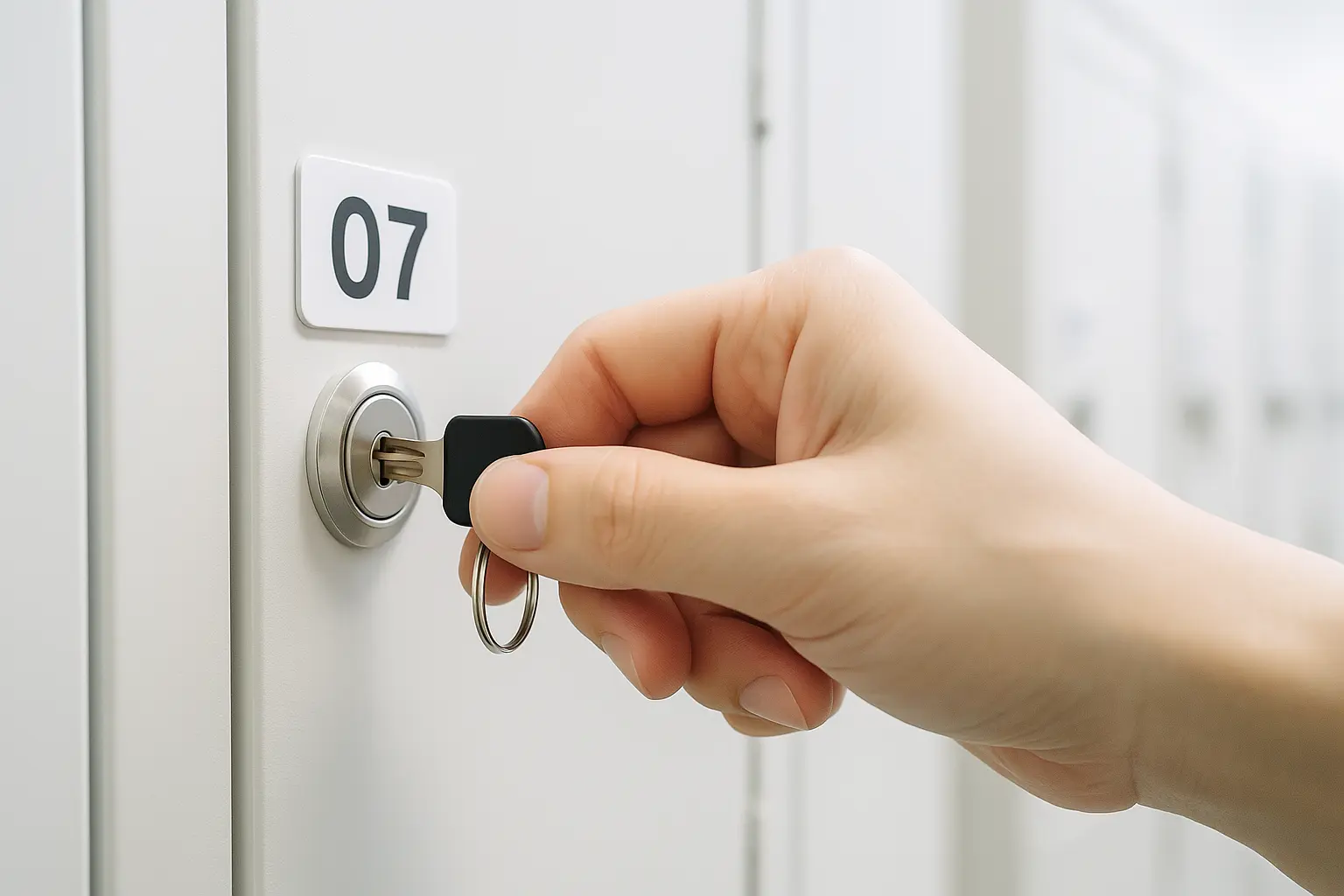 個人用ロッカーの写真